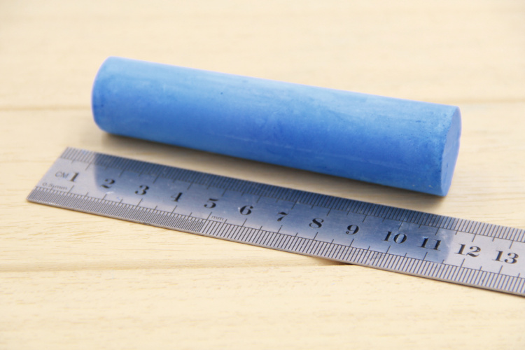 粉笔粗胖蓝色无孔微尘木材钢管记号户外涂鸦粉笔