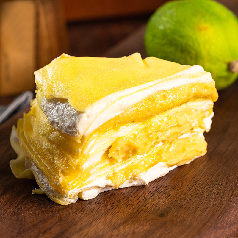 顺丰包邮6英寸泰国金枕榴莲千层奶油水果蛋糕传统西式糕点