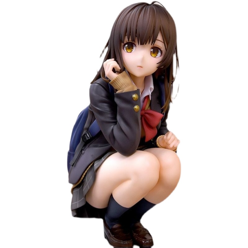 国产现货剃须然后捡到女高高中生荻原沙优蹲姿手办