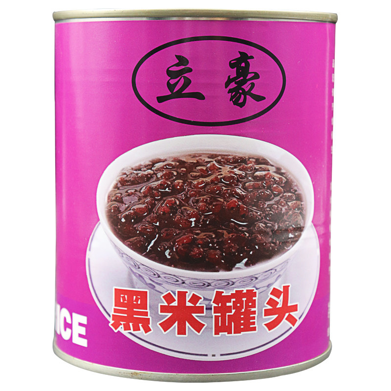 黑米罐头865g12罐开罐即食糯米紫米连锁店专用黑米