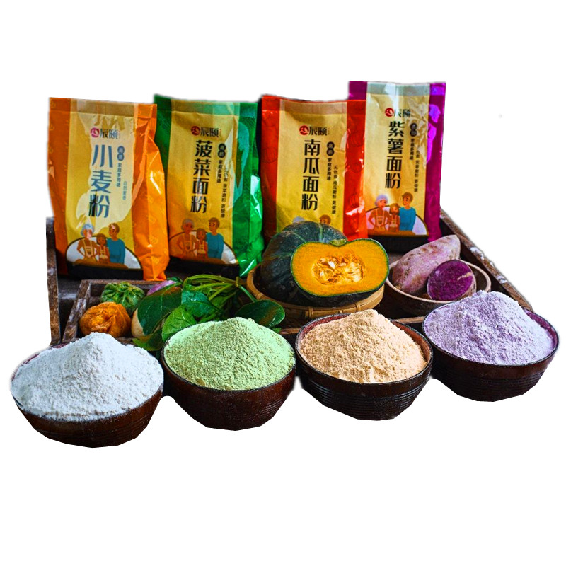 辰颐物语蔬菜面粉4斤紫薯南瓜菠菜小麦粉各面粉