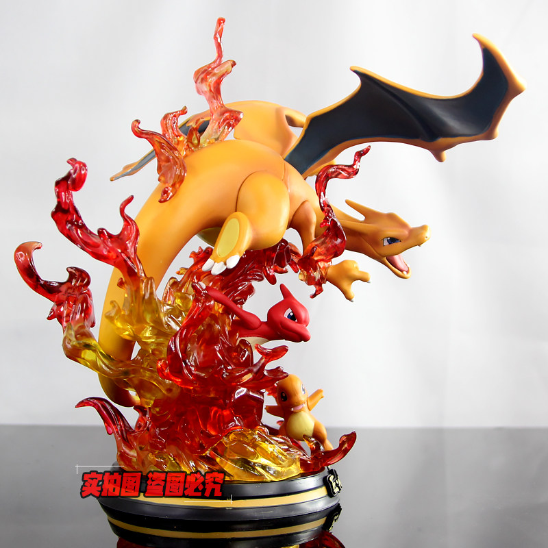 宠物小精灵mfc第三弹小火龙喷火龙进化组手办gk雕像模型摆件