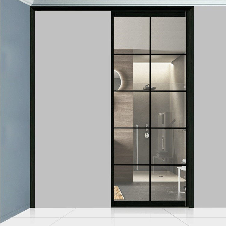 20mm极窄铝合金单轨单扇吊趟门卫生间厕所阳台厨房移门