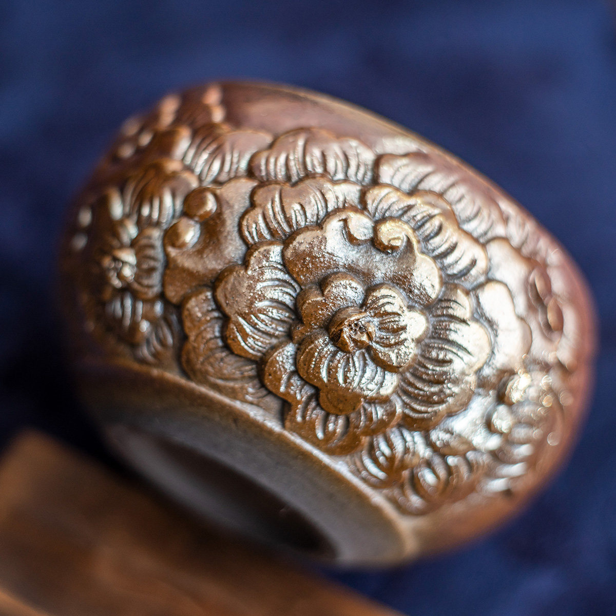 【茶神柴烧】 吴金维柴烧冰烟雕刻壶杯茶具纯手工自然落灰