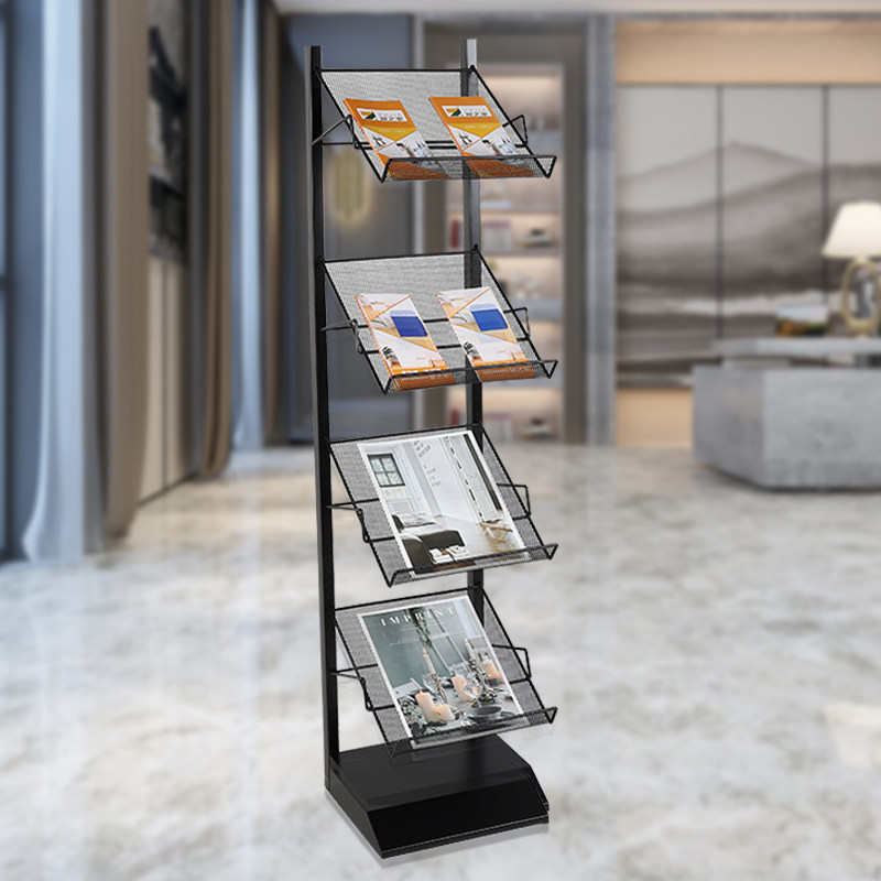 资料展架宣传单架子杂志收纳户型银行立式落地报刊架