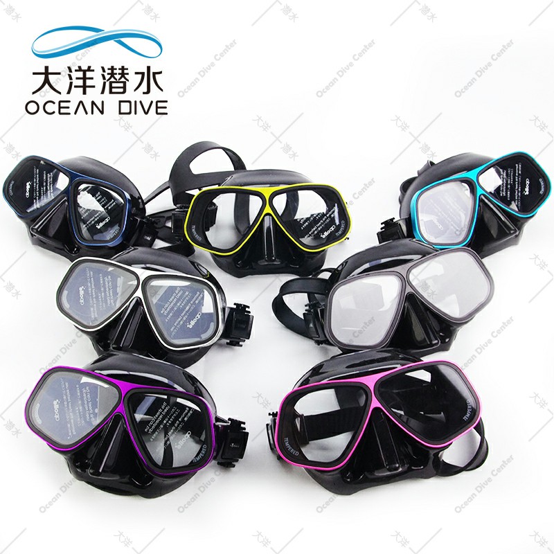 进口Apollo不锈钢铝合金水肺自由潜面镜两用面罩近视镜片防雾包邮