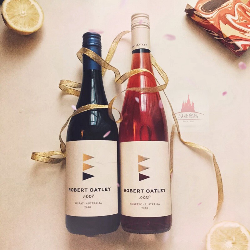 澳洲原瓶进口robertoatley惬悦莫斯卡托粉红起泡干白静态葡萄酒