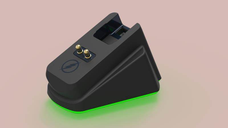 razer雷蛇毒蝰终极版巴蛇充电底座rgb灯炫彩光usb无线鼠标接收器