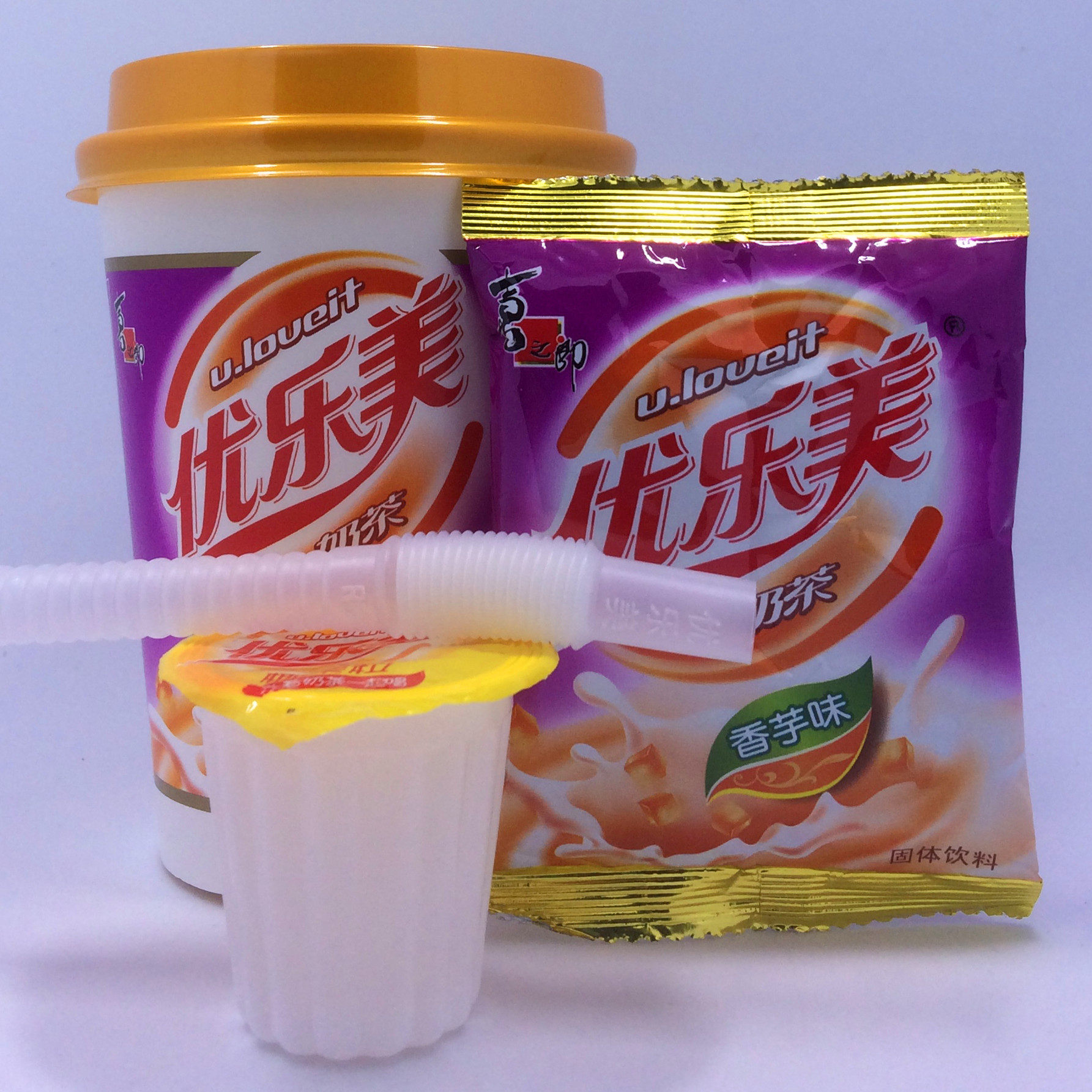 喜之郎优乐美奶茶杯装椰果粒速溶冲饮80g*30杯装多口味促销包邮