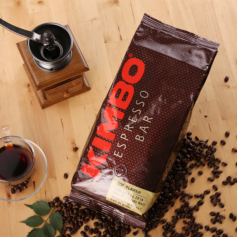 kimbo意大利进口阿拉la比卡咖啡豆意式烘焙浓缩香浓现磨咖啡粉1kg