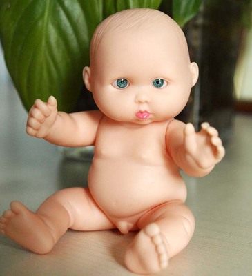 11cm仿真迷你手掌胶带jji小男娃娃入水洗澡娃娃