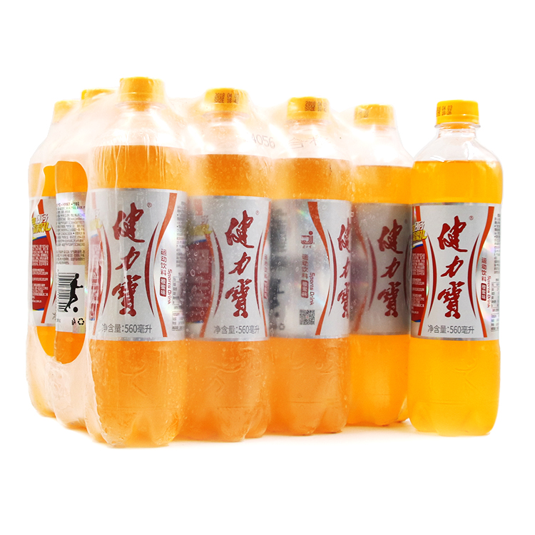 健力宝易拉罐运动饮料橙蜜味560ml*12瓶整箱包邮 80后儿时怀旧