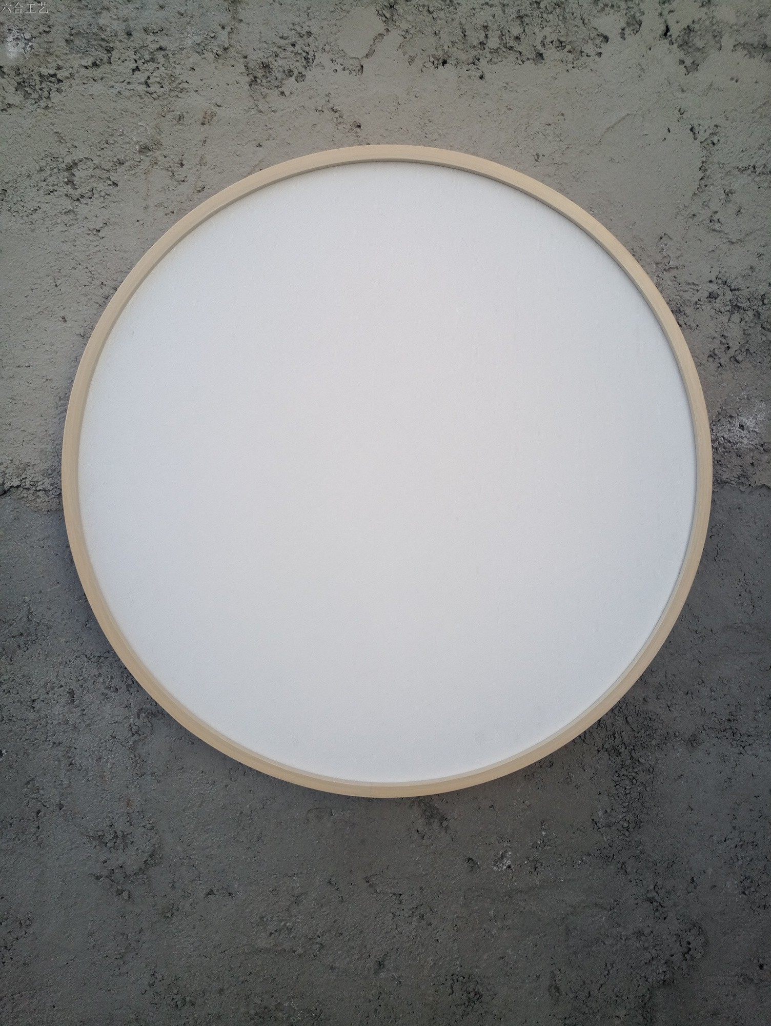 圆形简约现代画框油画画内外框配套流体画圆相框