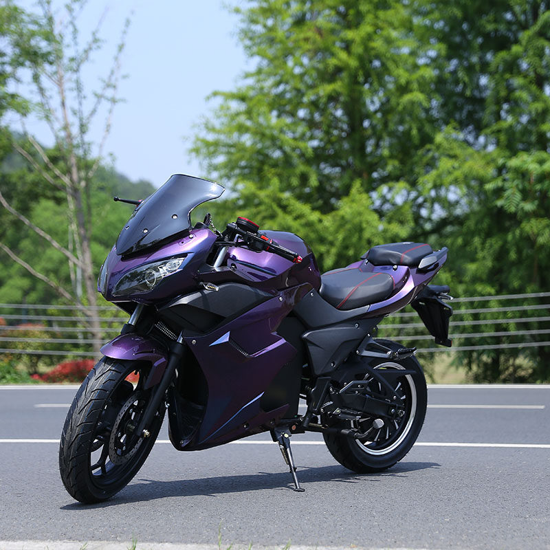 电动跑车摩托车电摩新国标国标72v地平线电瓶车公路电动摩托车