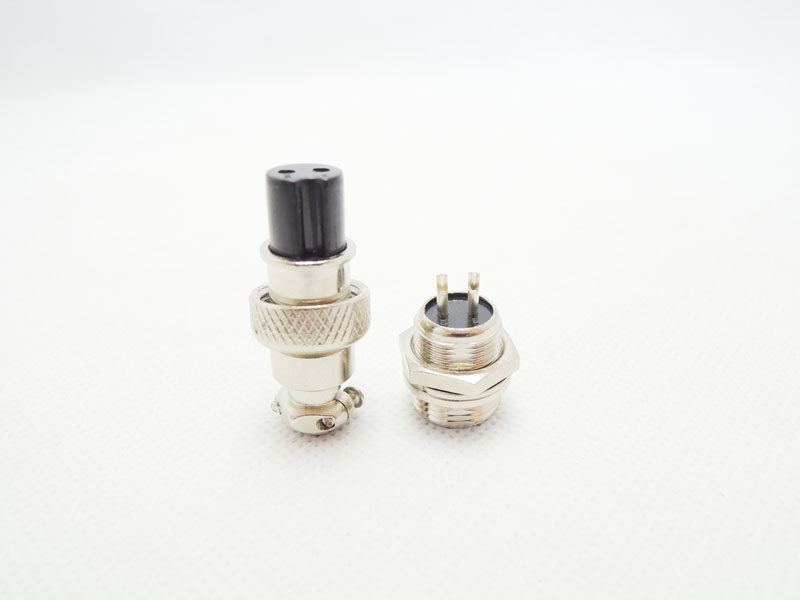 特洛耐航空插头2p二芯接口直径12mmgx122电缆数码维修工具