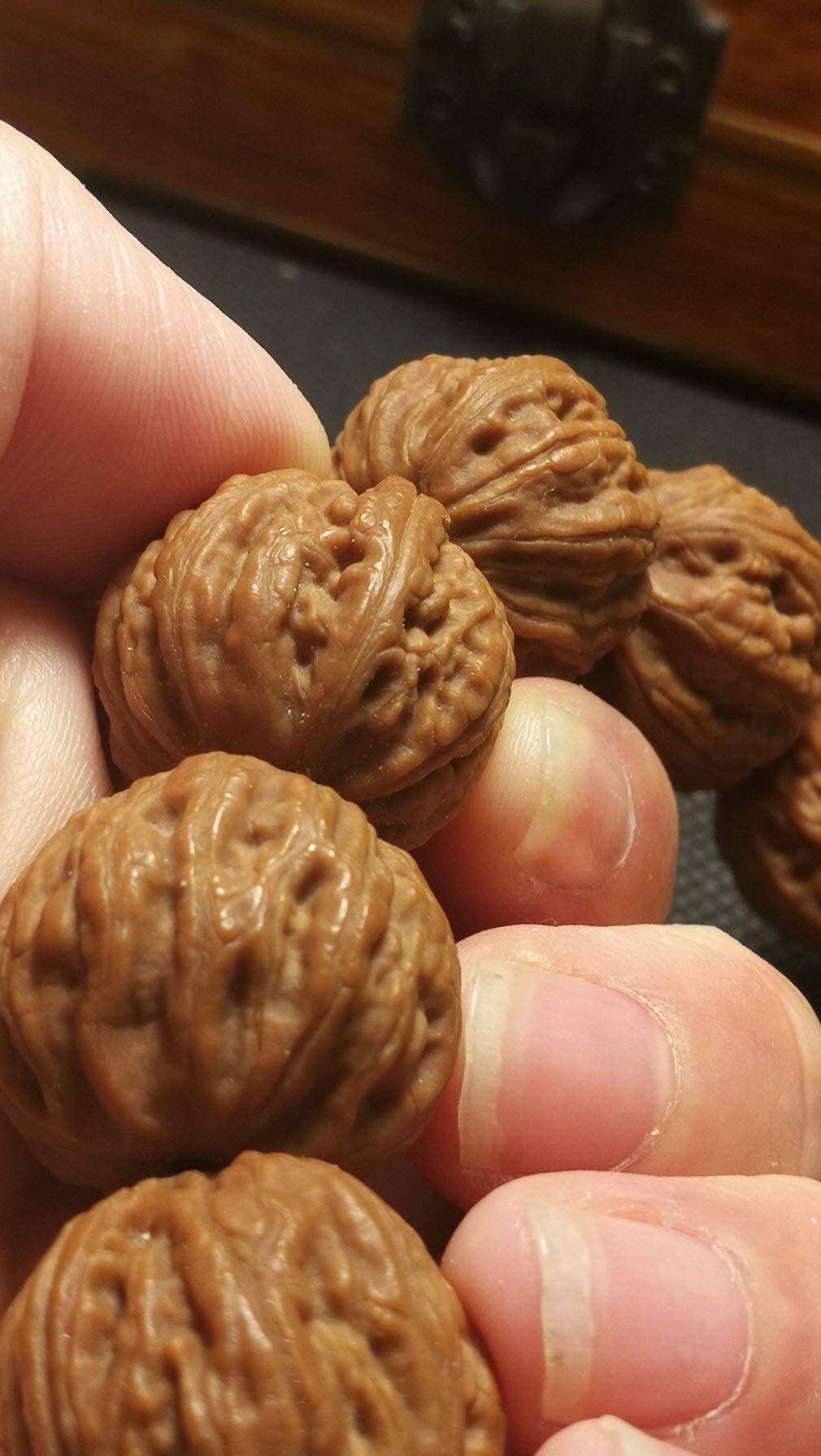 野生门头沟八棱矮桩闷墩正圆粗筋方肚文玩小核桃佛珠