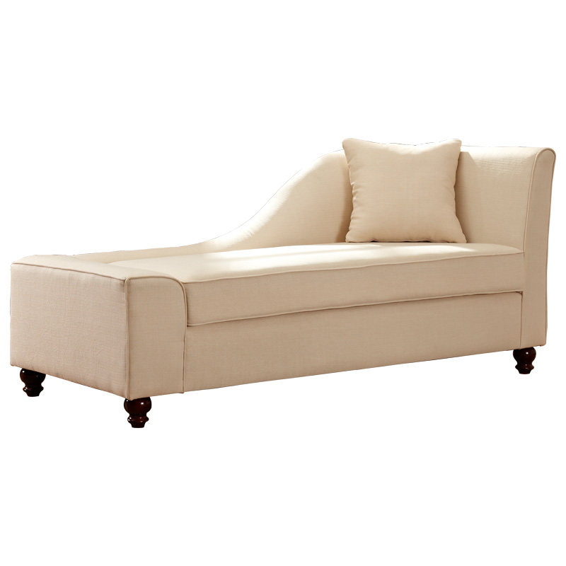 美式布艺贵妃椅客厅美人榻简约欧式沙发躺椅单人卧室大小户型家具