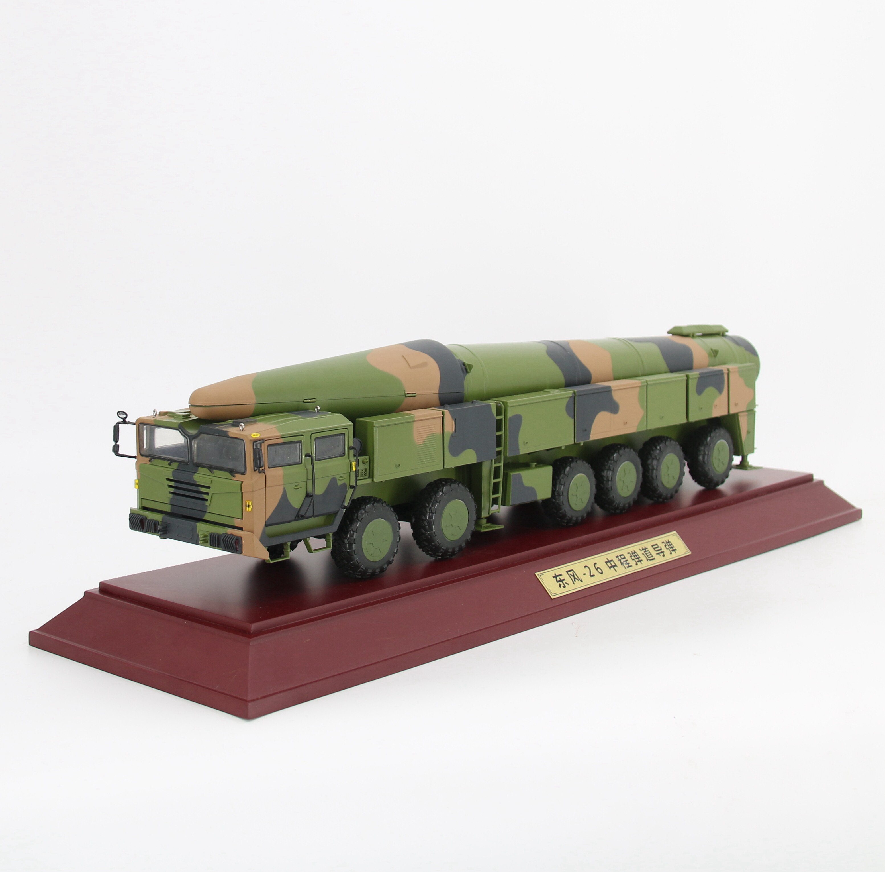工厂东风导弹发射车模模型仿真反舰弹道导弹军事坦克