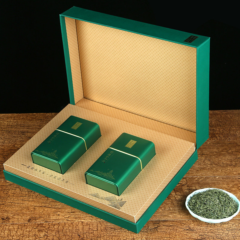 诚绿信阳毛尖2022新茶明特级嫩芽礼盒盒装茶叶信阳毛尖