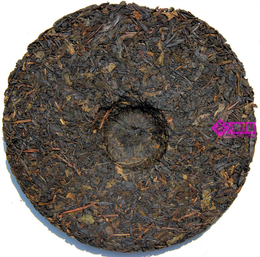 云南南海湾老同志普洱茶生茶2007年老701批紫芽茶饼普洱