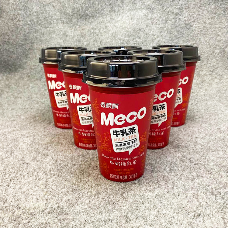 3杯包邮香飘飘meco牛乳300ml即饮奶茶下午茶健康茶饮料