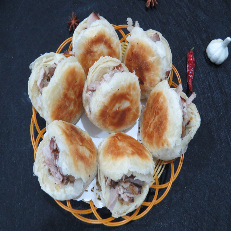 赤峰对夹赤峰特色名小吃赤峰特产熏猪肉精肉五花肉10个装包邮