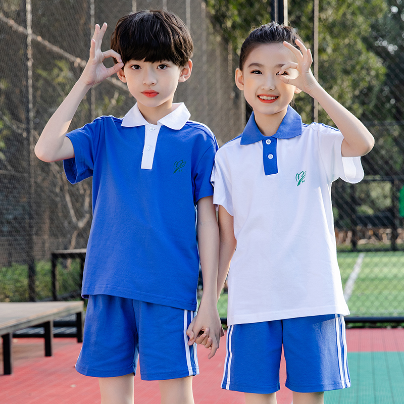 校服夏季深圳统一小学生套装儿童班服短裤男女校服