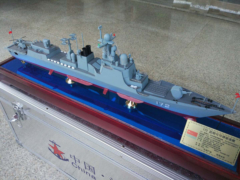 海军052d昆明号 172新型导弹驱逐舰合金模型金属军舰摆件收藏成品