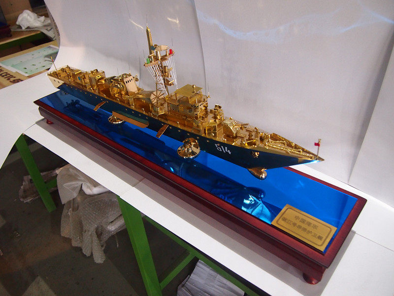 514号导弹合金纯铜军舰舰队东海护卫舰镇江江湖舰艇