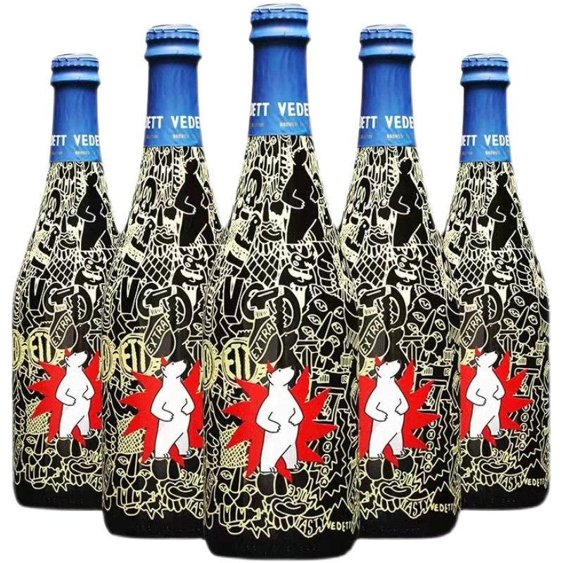 啤酒超级白熊比利时原装进口vedett750ml瓶装精酿小麦白啤酒啤酒