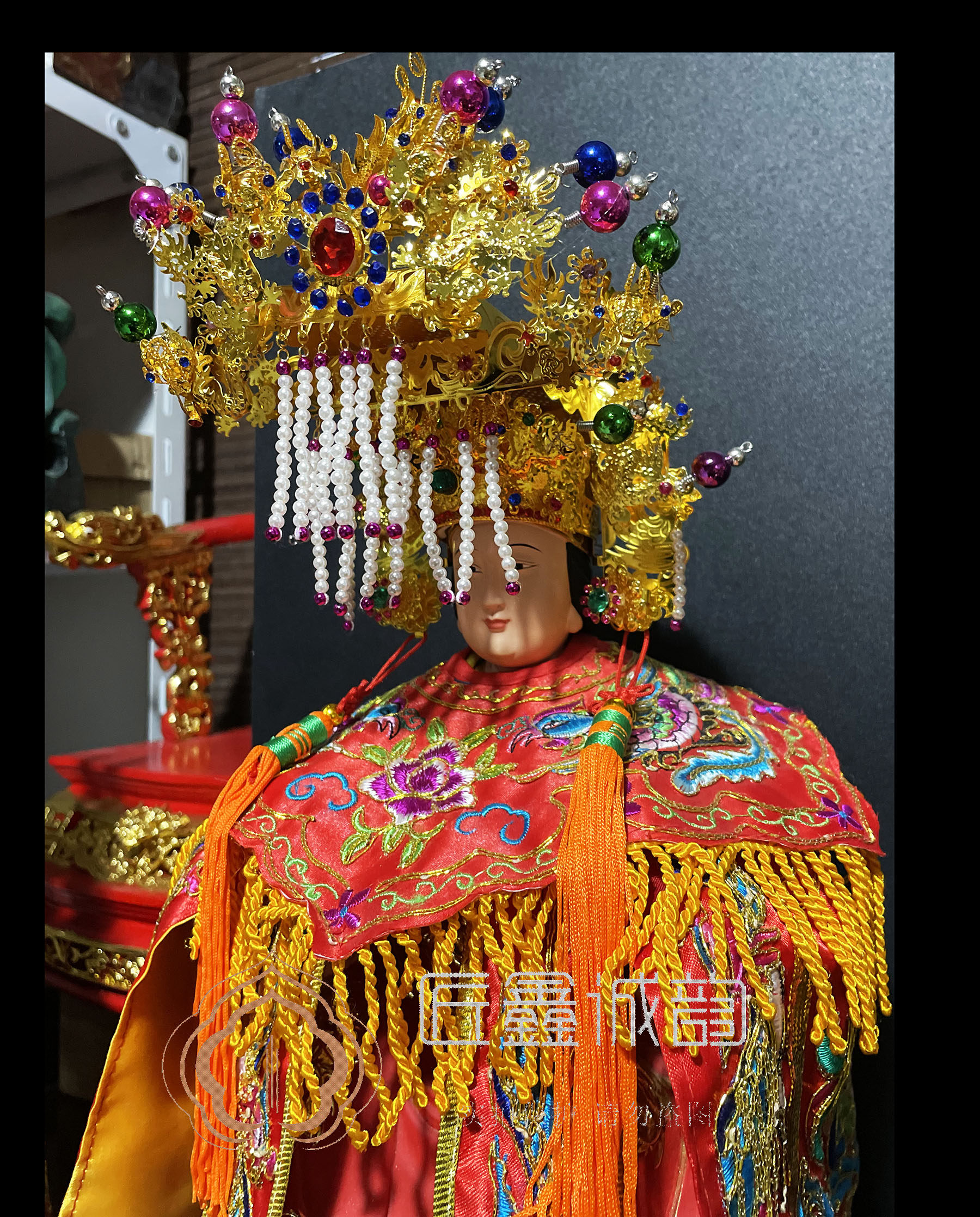 鑫缘新款台版神明彩珠天后娘娘天上圣母妈祖其他工艺饰品