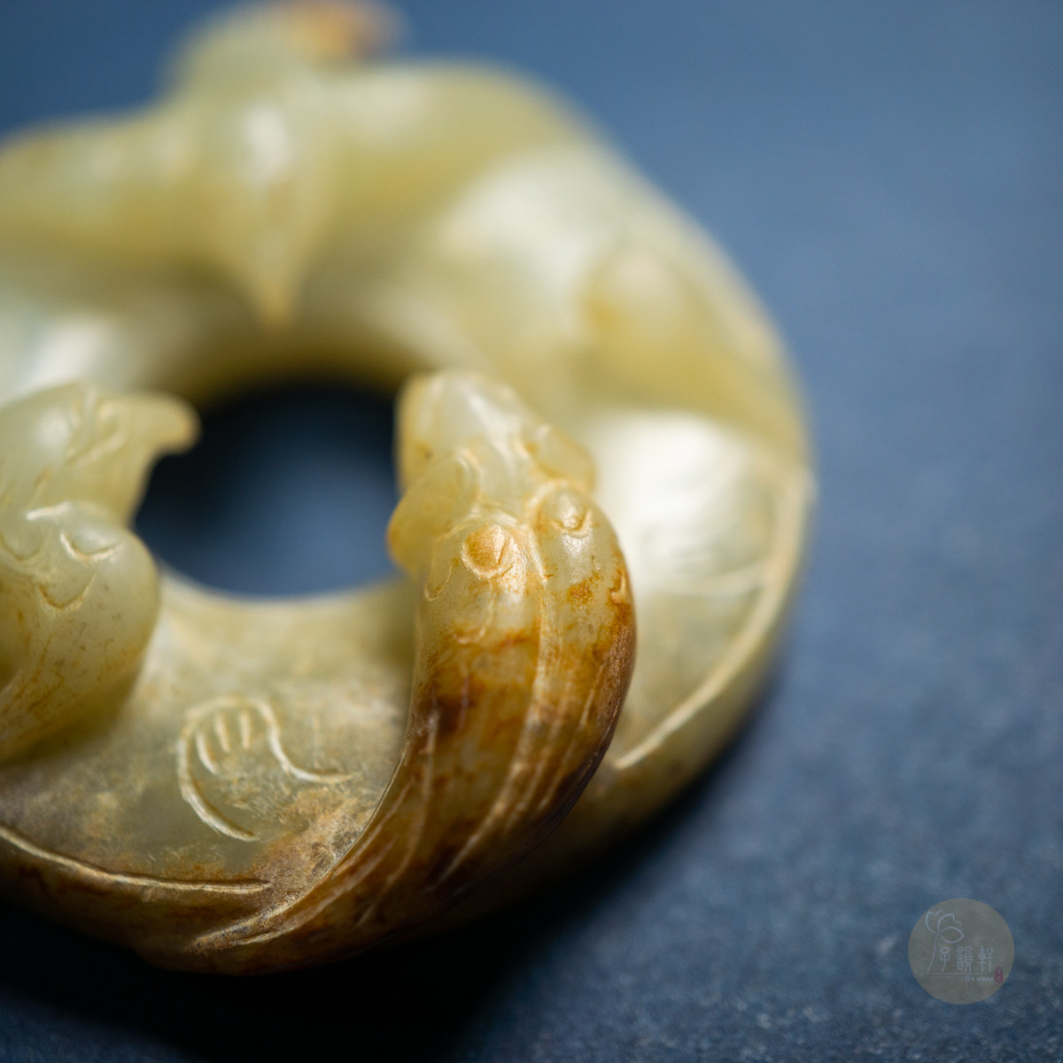 高古汉代和田浮雕凤鸟四灵玉璧玉瑗玉环玉玦颈饰