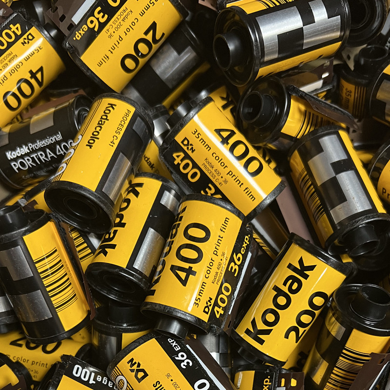 胶卷暗盒空卷片头分装收藏20个款式随机全新胶卷