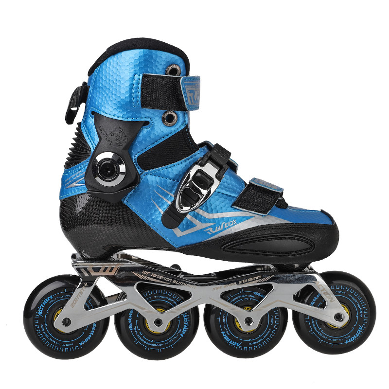 埃克森rw碳纤轮滑花式刹车专业溜冰鞋直排男女直排轮