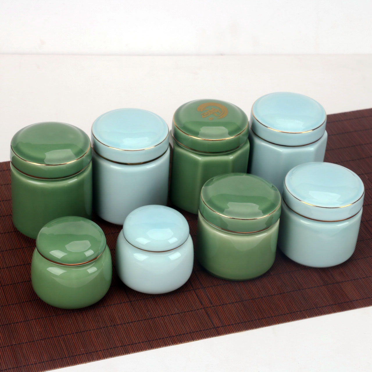陶瓷中药面膜粉罐药粉蜂蜜瓶膏方定制旋口茶叶罐密封罐