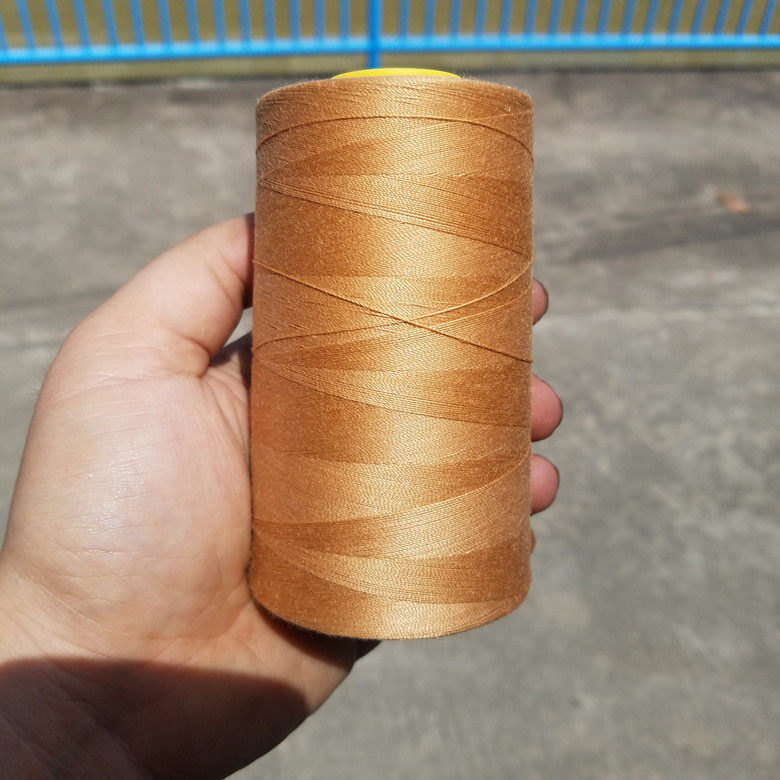 土黄色牛仔线中粗线进口coats高士涤纶缝纫线