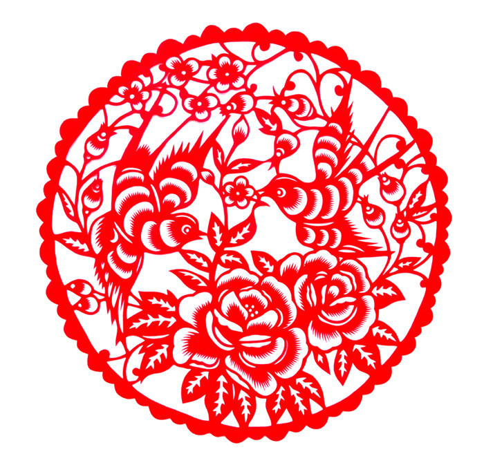 剪纸手工刻纸成品中国传统礼品风景花鸟窗花喜字