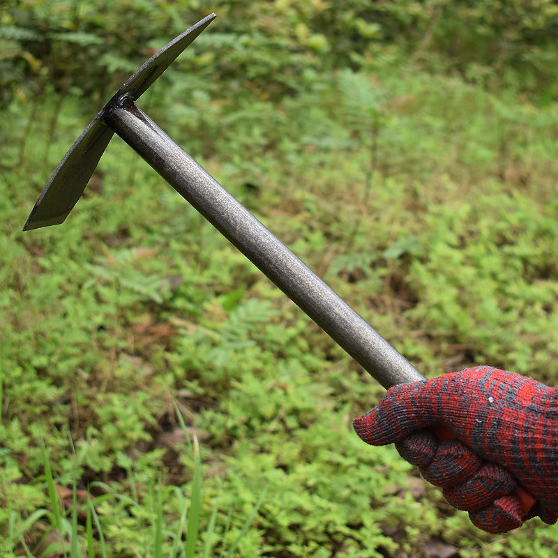 锄头种菜家用挖土翻地笋子除草两用镐头园林锄头