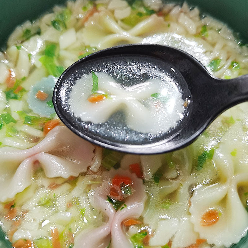 山东原味蝴蝶面面蔬菜五彩宝妈辅食面条果蔬面条