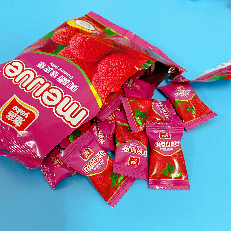 雅客软糖qq零食荔枝散装儿童糖果口味客美传统糖果
