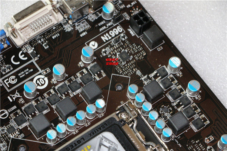 库存msi微星b75map451155主板四根内存条主板