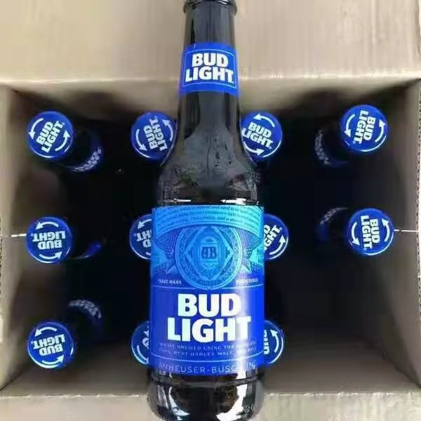 德威英国budlight300ml啤酒百威旋盖拧盖进口布德威百德啤酒