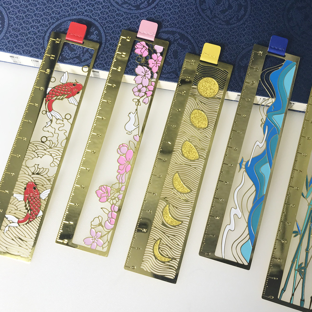 故宫博物院金属镂空书签直尺尺子文艺创意礼品同学书签