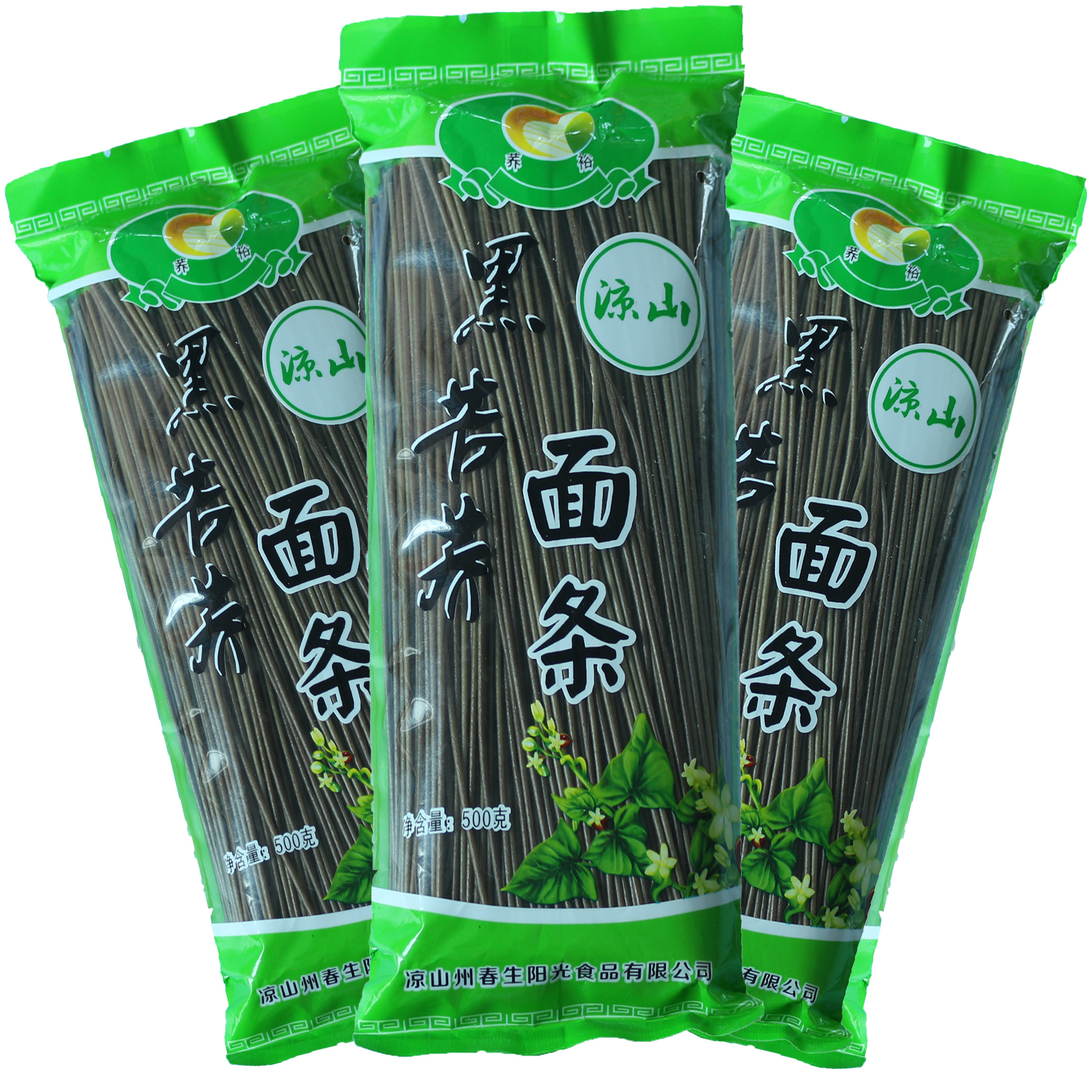 苦荞面条凉山挂面无添加四川荞麦袋装包装面条