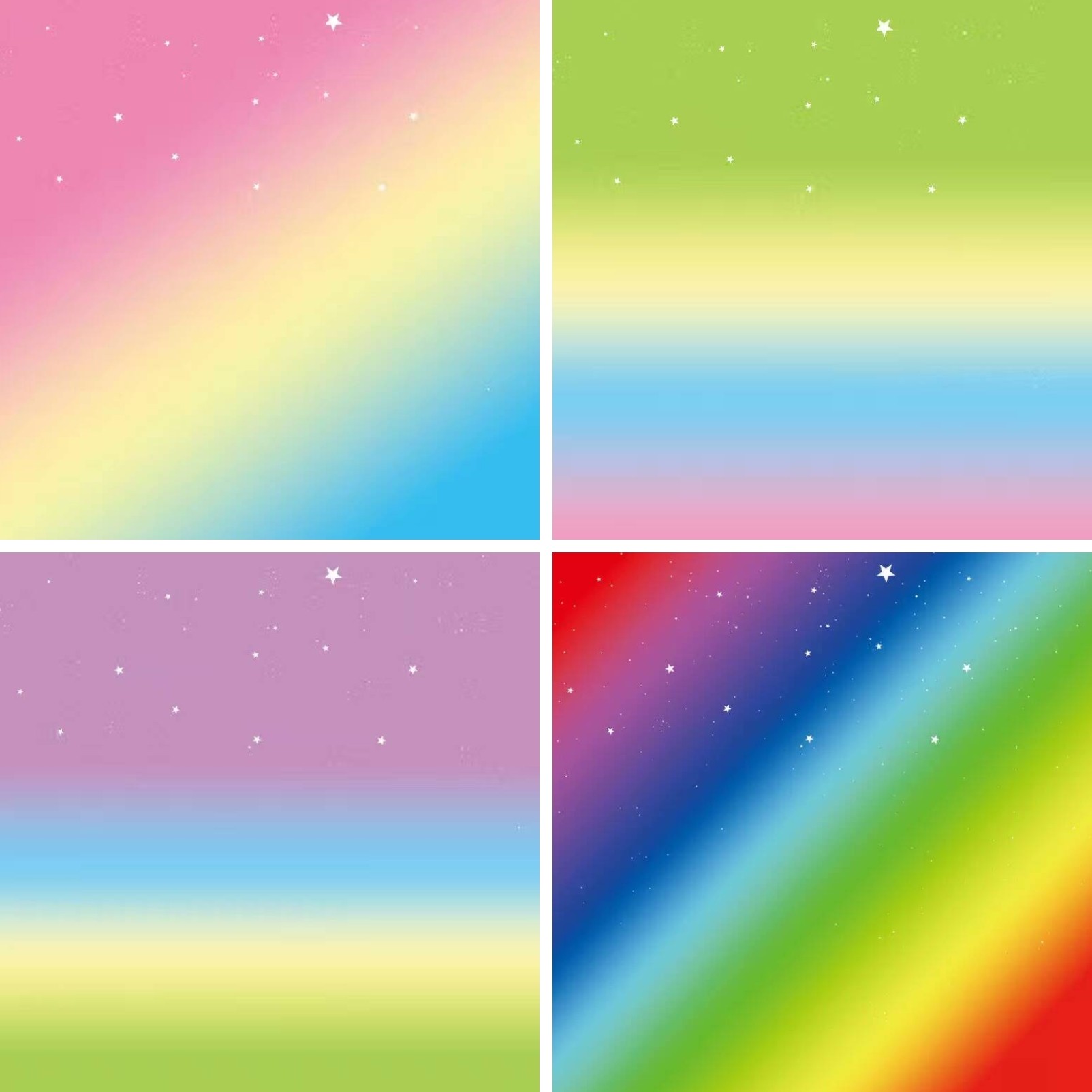 折纸可爱彩虹渐变正方形手工儿童幼儿园材料千纸鹤折纸