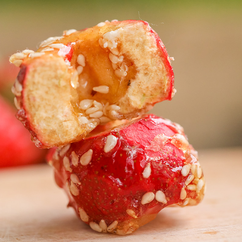 一整颗冰糖葫芦冻干草莓山楂老北京休闲网红零食独立山楂类制品