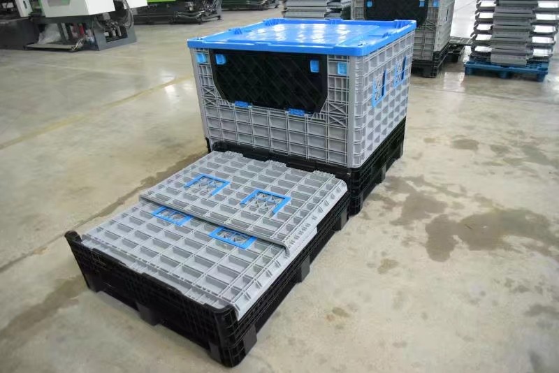 折叠卡板箱塑料加厚汽车零件工具箱可配大型仓储箱式收纳箱