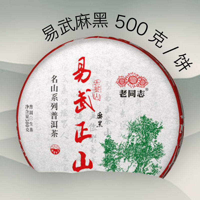 云南普洱茶老同志2020年易武麻古树名山系列生茶500g普洱