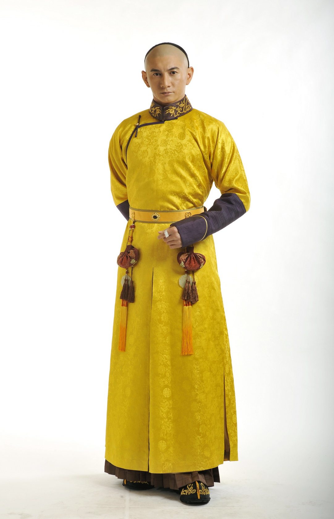 包邮男士古装演出服四阿哥步步惊心吴奇隆同款清朝贝勒服王爷服装