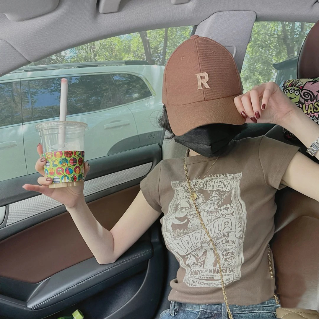 Brandy旗舰店短袖T恤女夏季欧美式街头复古高街bm风紧身短款上衣